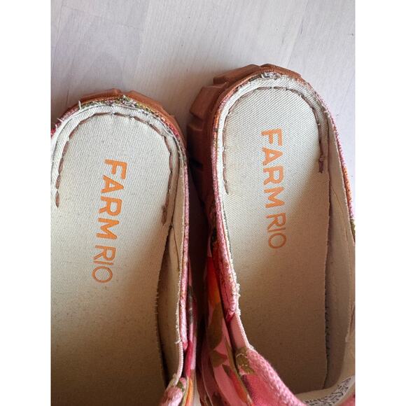 FARM RIO pink Bow Mule Sneaker size 6 - Picture 6 of 12